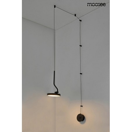 MOOSEE lampa ścienna FLAT czarna