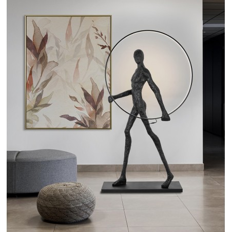 Lampa podłogowa HUMAN ROUND  włókno szklane