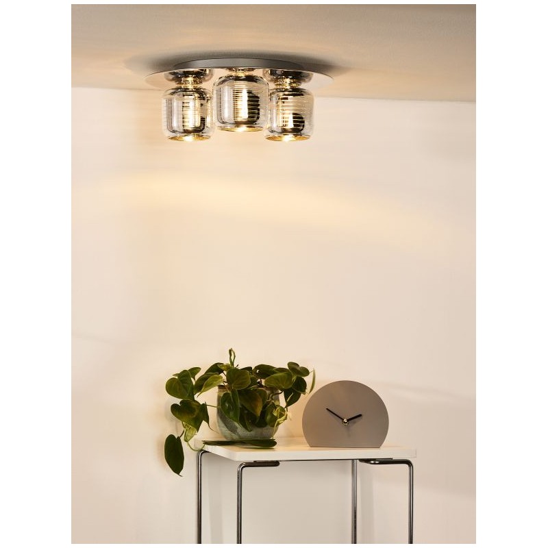 Lucide Lampa natynkowa ERYN 70184/03/11 srebrny i odcienie srebra, złoty i odcienie złota