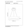 Lucide Lampa wisząca LED nowoczesna TALOWE 46400/42/31 biały