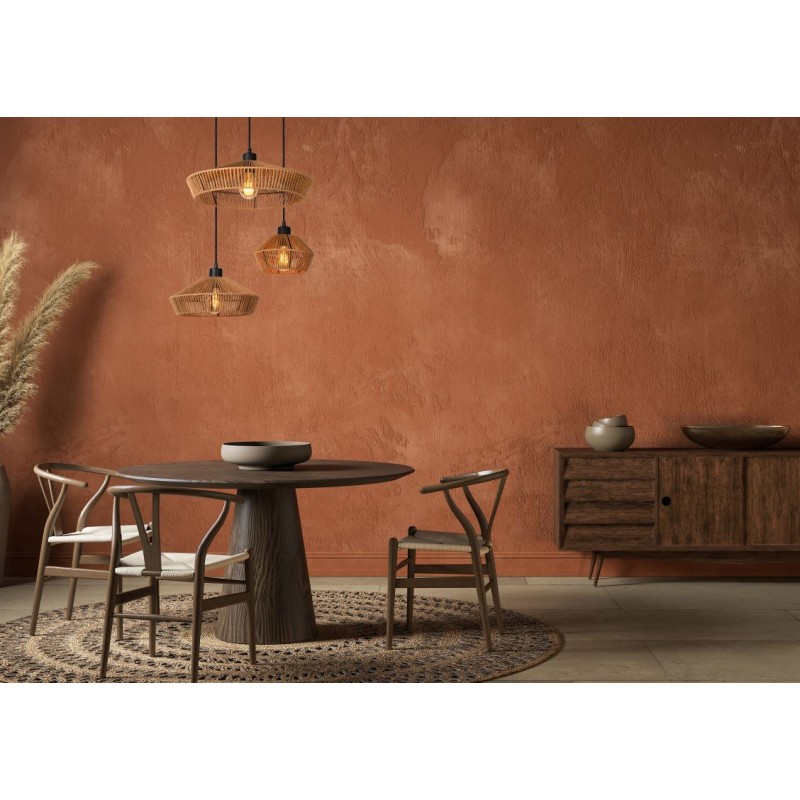 Lucide Lampa wisząca nowoczesna YUNKAI 10413/03/72 drewno jasne i ciemne, czarny