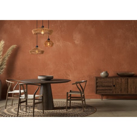 Lucide Lampa wisząca nowoczesna YUNKAI 10413/03/72 drewno jasne i ciemne, czarny