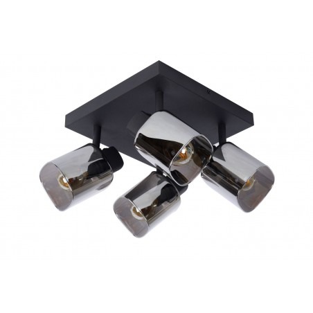 Lucide Reflektor sufitowy ALION 17999/14/30 czarny, szary i odcienie szarości