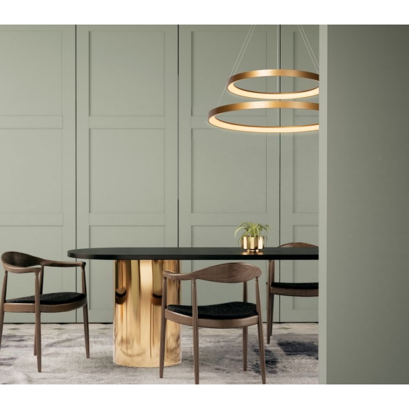 Lucide Lampa wisząca LED nowoczesna VIDAL 46403/92/02 złoty i odcienie złota