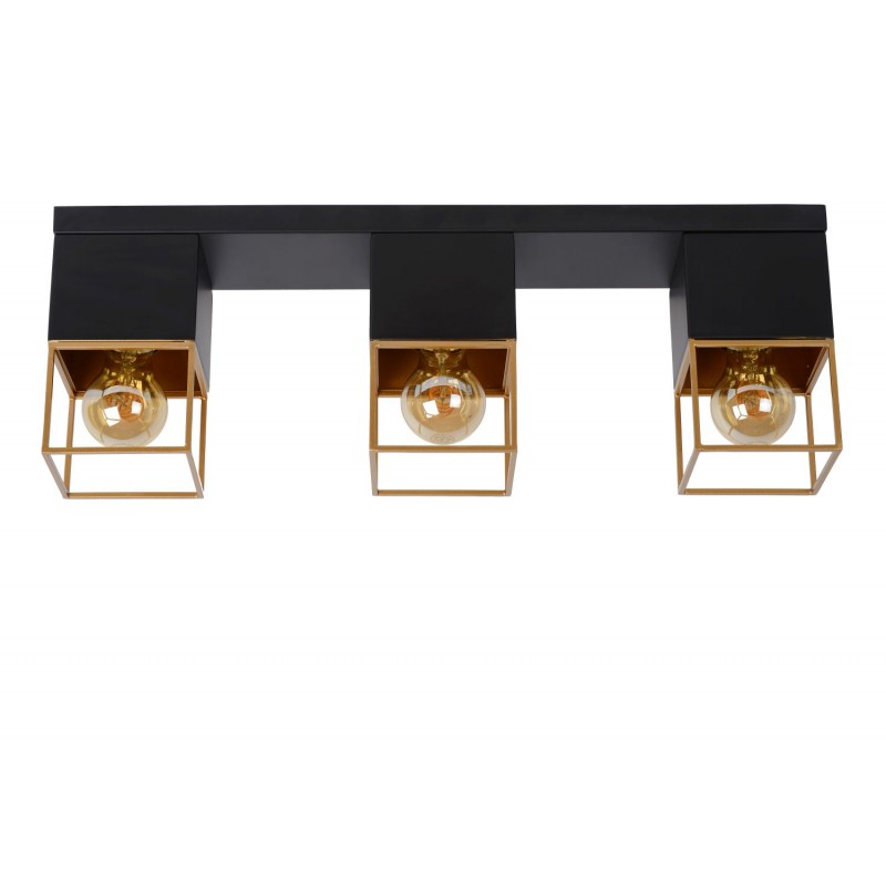 Lucide Lampa natynkowa RIXT 21120/03/30 czarny, złoty i odcienie złota