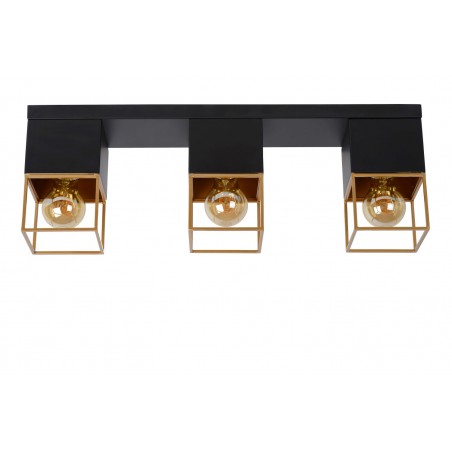 Lucide Lampa natynkowa RIXT 21120/03/30 czarny, złoty i odcienie złota