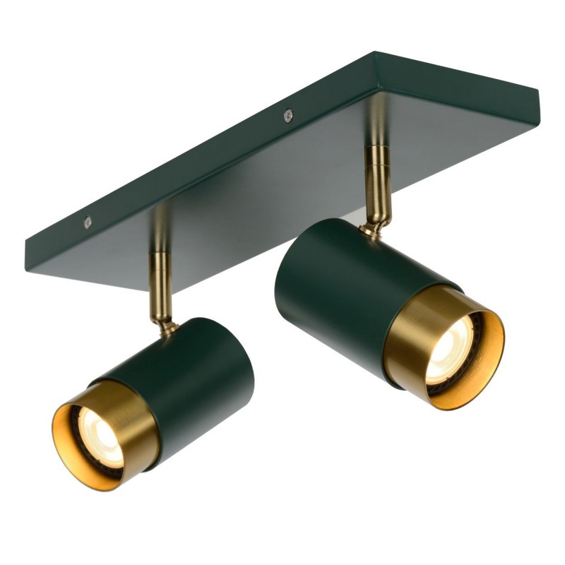 Lucide Reflektor sufitowy FLORIS 35913/02/33 zielony, złoty i odcienie złota