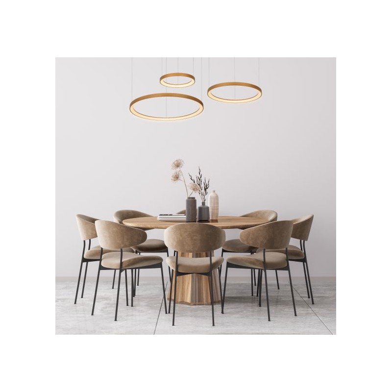 Lucide Lampa wisząca LED nowoczesna VIDAL 46403/99/02 złoty i odcienie złota