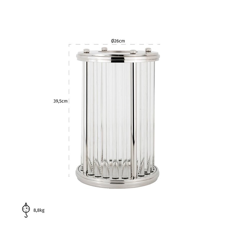 RICHMOND świecznik EADEN srebrny