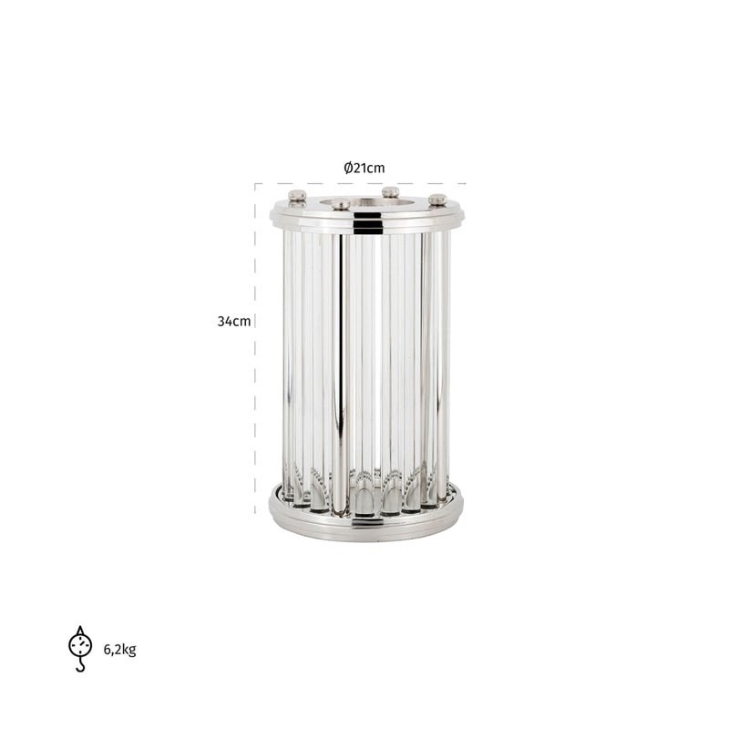 RICHMOND świecznik EMERAY srebrny