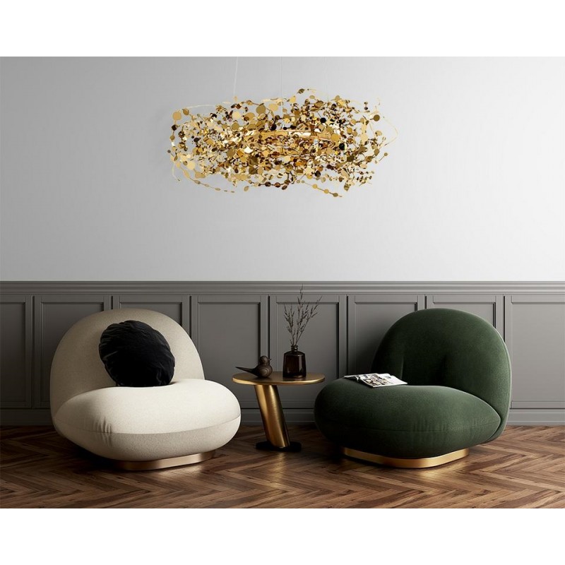 MOOSEE lampa wisząca MONETE 80 złota