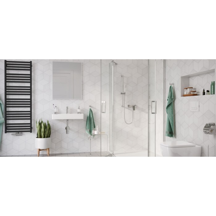 Excellent Horos Grzejnik Łazienkowy 146x50 czarny