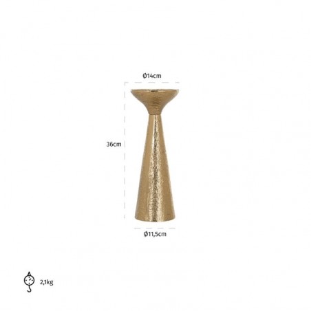 RICHMOND świecznik FELIZ S złoty