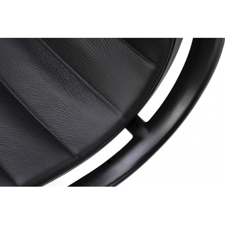 Fotel biurowy AERON PRESTIGE PLUS czarny - skóra naturalna, aluminium