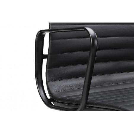 Fotel biurowy AERON PRESTIGE PLUS czarny - skóra naturalna, aluminium