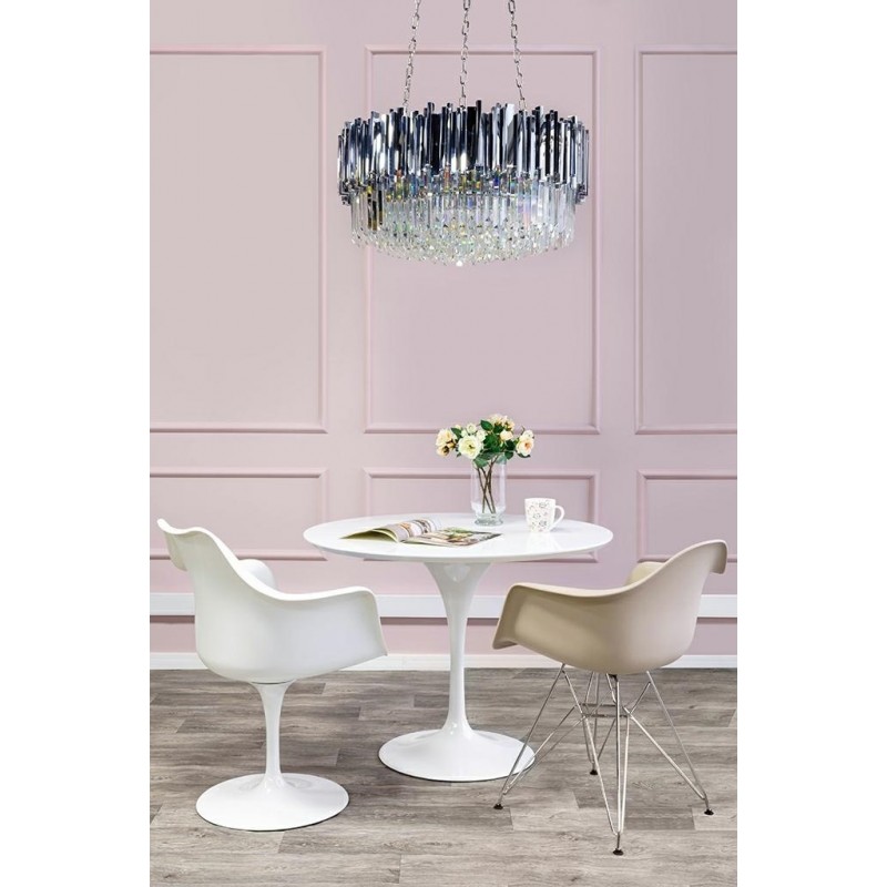 Lampa wisząca IMPERIAL SILVER 80 - stal, kryształ