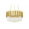 Lampa wisząca IMPERIAL GOLD 60 - stal, kryształ