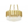 Lampa wisząca IMPERIAL GOLD 60 - stal, kryształ