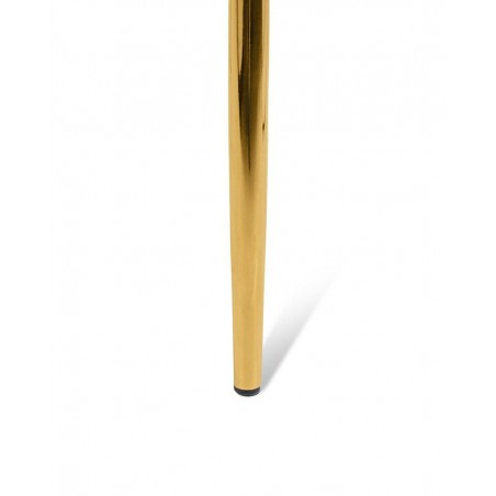 Krzesło TRESSE beżowe - welur, podstawa złota