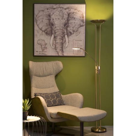 Lucide Lampa podłogowa CHAMPION-LED 19792/24/03 brązowy i odcienie brązu