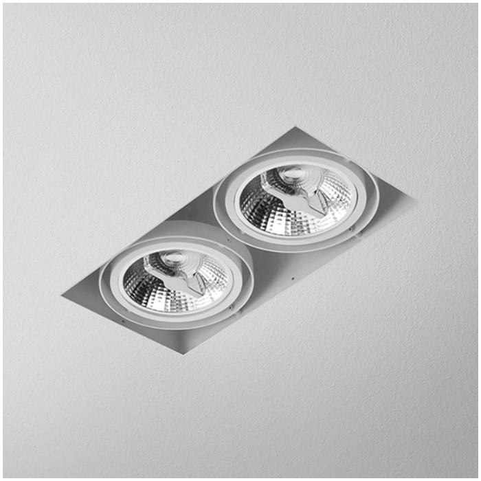 Aqform SQUARES 111x2 trimless 230V wpuszczany