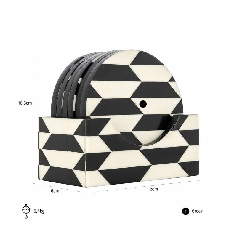 RICHMOND zestaw podkładek pod kubki JULA