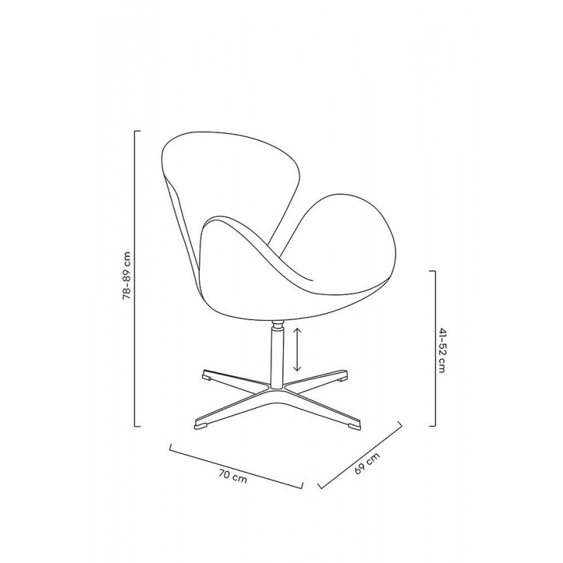 Fotel SWAN PREMIUM regulowany czerwony