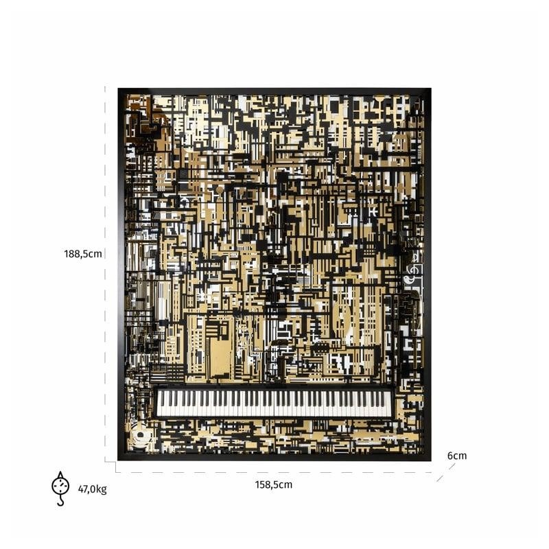 RICHMOND obraz PIANO WIBI 188x158cm (wbudowany instrument)