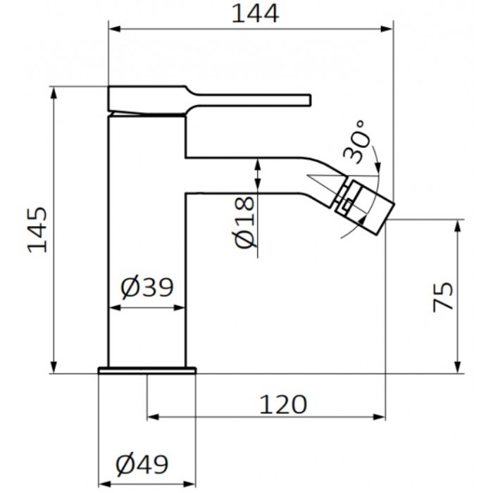 GRB Bateria bidetowa Male Chrom – Time