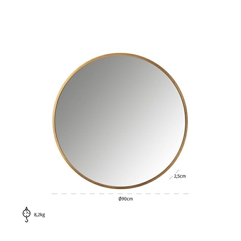 RICHMOND lustro ścienne MAESA 90 złote