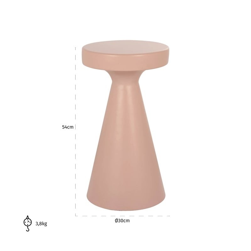 RICHMOND stolik KIMBLE 30 duży różowy