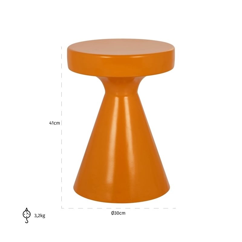 RICHMOND stolik KIMBLE 30 mały pomarańczowy