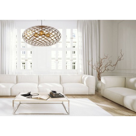 Lucide Lampa wisząca nowoczesna WOLFRAM 21417/99/02 złoty i odcienie złota, czarny