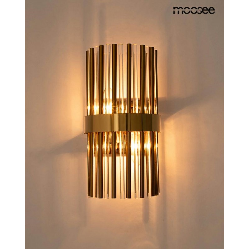 MOOSEE lampa ścienna GARDA złota