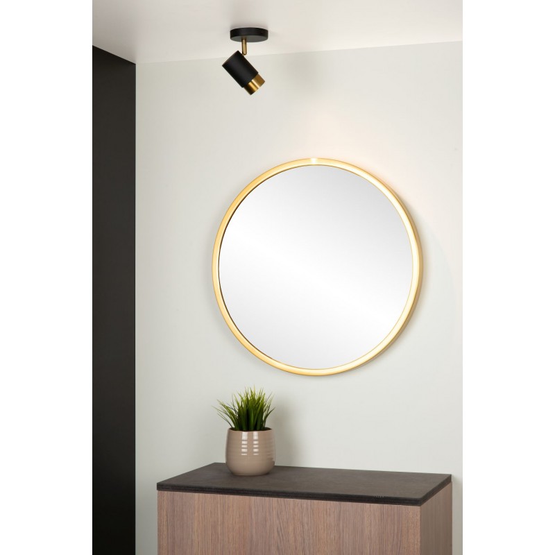 Lucide Reflektor sufitowy FLORIS 35913/01/30 czarny, złoty i odcienie złota