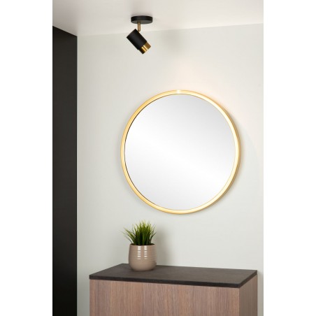 Lucide Reflektor sufitowy FLORIS 35913/01/30 czarny, złoty i odcienie złota