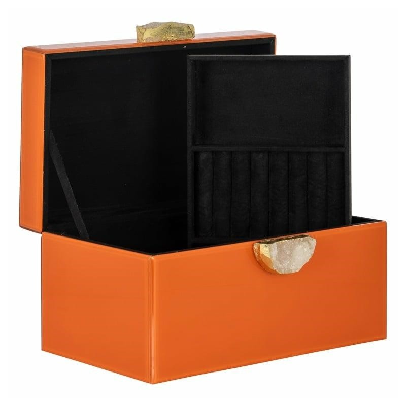 RICHMOND pojemnik na biżuterię LIA pomarańczowy