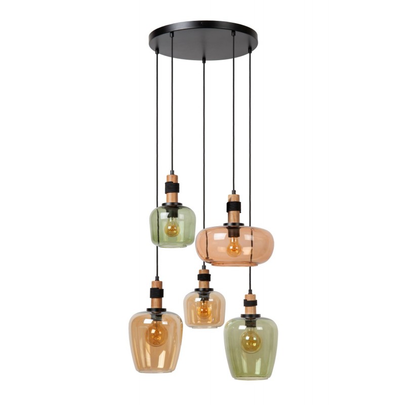 Lucide Lampa wisząca nowoczesna ILONA 45408/15/99 czarny, inne