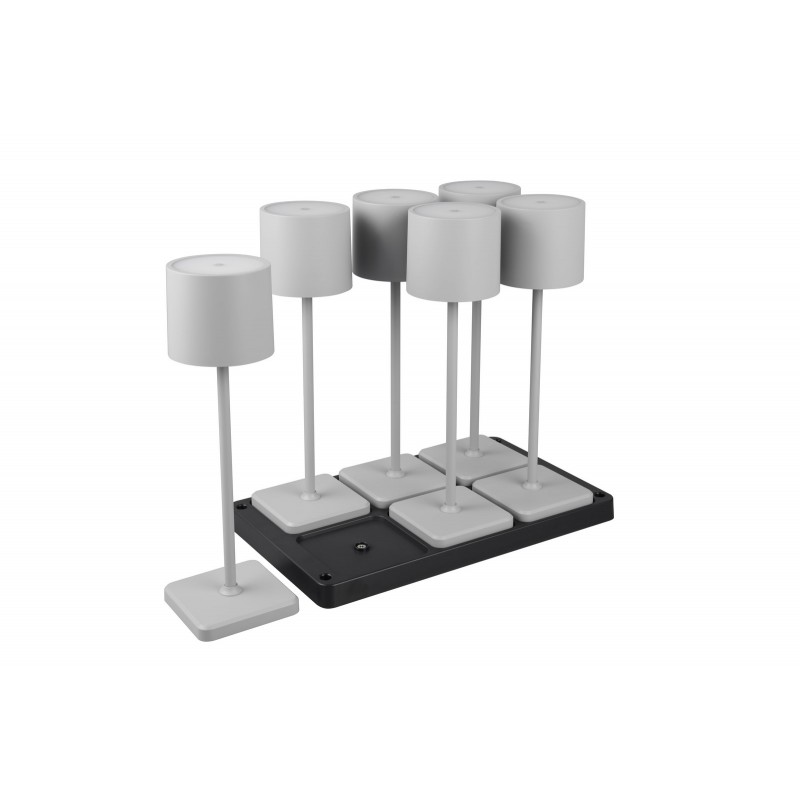 RL Lampa zewnętrzna przenośna FERNANDEZ R54096677 szary i odcienie szarości