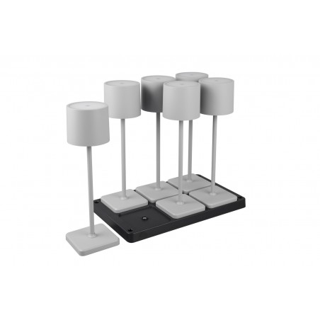 RL Lampa zewnętrzna przenośna FERNANDEZ R54096677 szary i odcienie szarości