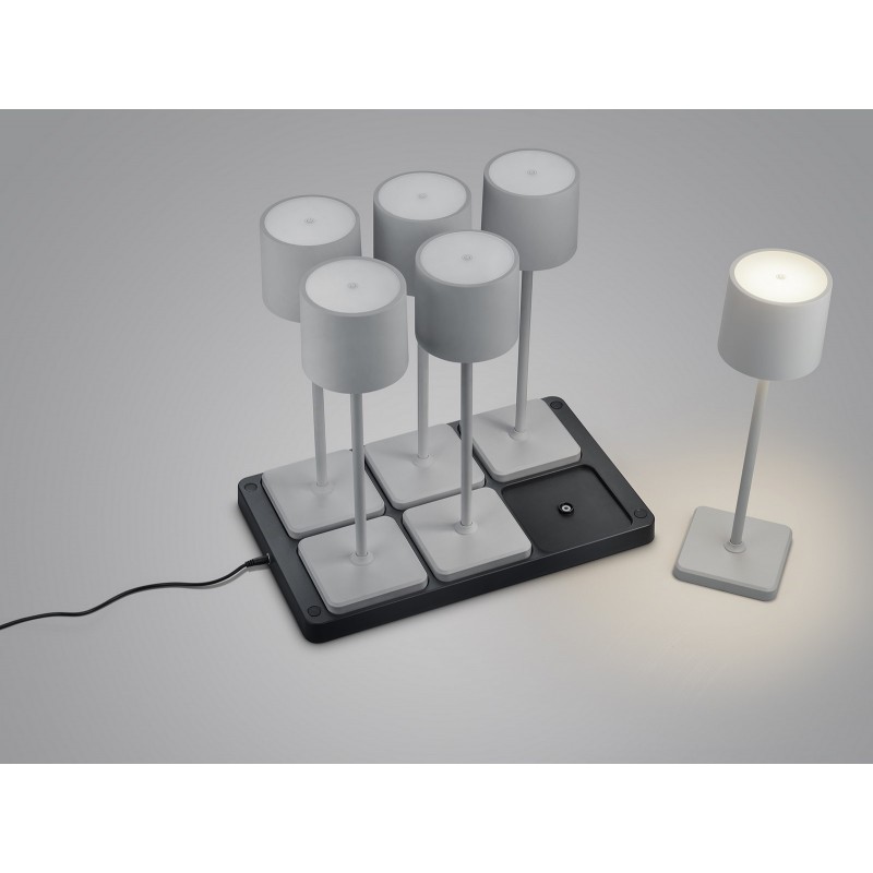 RL Lampa zewnętrzna przenośna FERNANDEZ R54096677 szary i odcienie szarości