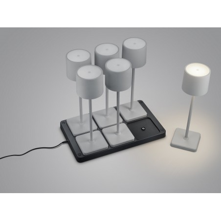 RL Lampa zewnętrzna przenośna FERNANDEZ R54096677 szary i odcienie szarości