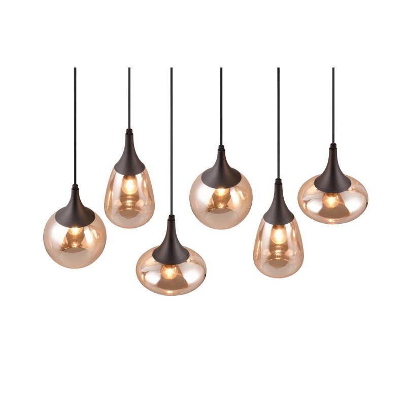 Trio Lampa wisząca nowoczesna LUMINA 317000613 czarny, inny