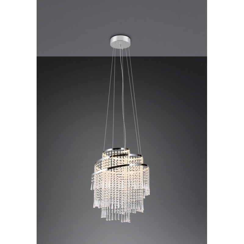 RL Lampa wisząca LED nowoczesna POMP R37349106 srebrny i odcienie srebra