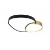 Trio Lampa natynkowa LED RISE 647519280 czarny, złoty i odcienie złota