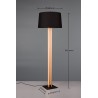 Trio Lampa podłogowa RAHUL 447610232 czarny