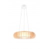 RL Lampa wisząca LED nowoczesna MONTE R32171930 biały, drewno jasne i ciemne