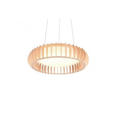 RL Lampa wisząca LED nowoczesna MONTE R32171930 biały, drewno jasne i ciemne