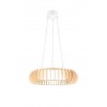 RL Lampa wisząca LED nowoczesna MONTE R32171930 biały, drewno jasne i ciemne