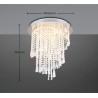 RL Lampa natynkowa LED POMP R67349106 srebrny i odcienie srebra